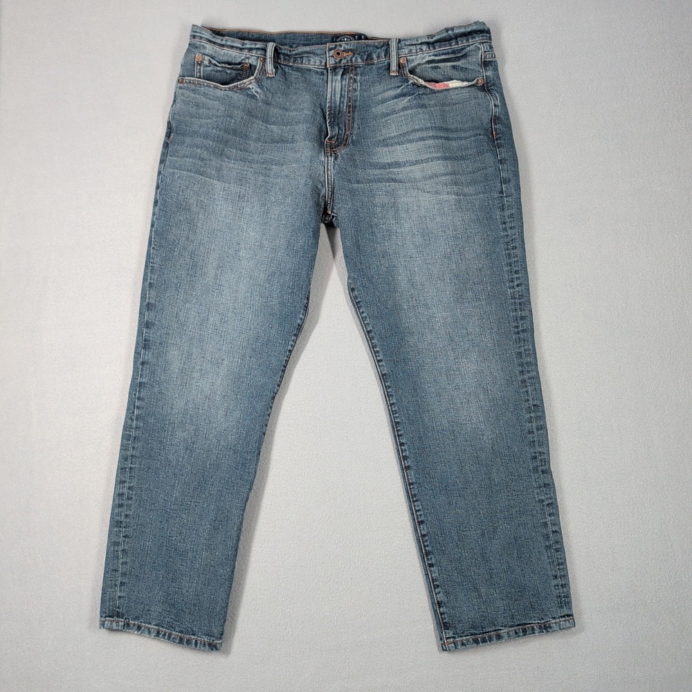 Lucky Brand 221 Original Straight Leg Mens Blue Denim Jeans Size 40x30